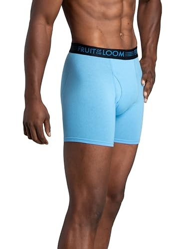 Fruit of the Loom Large Breathable Cotton Mesh Boxer Briefs 3 Pack