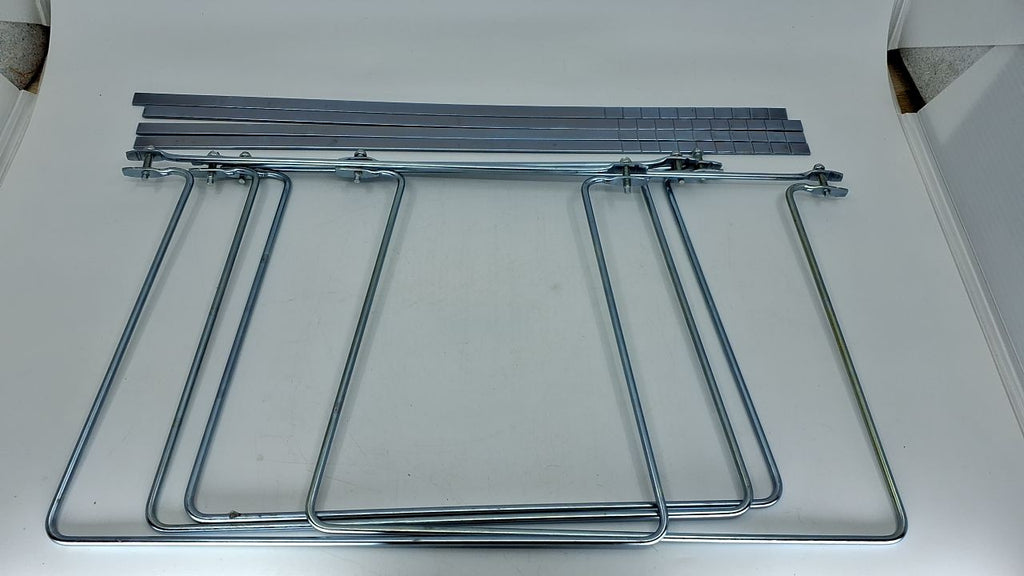 Hanging File Frame, Letter Size, Adjustable 14-18 In, 2 Count, Silver