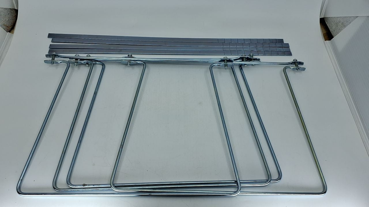 Hanging File Frame, Letter Size, Adjustable 14-18 In, 2 Count, Silver