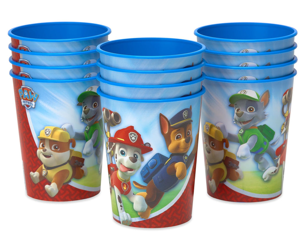 Paw Patrol Party Supplies: 12 Reusable 16 Oz Plastic Cups