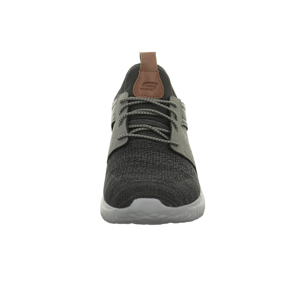 SKECHERS Delson 3.0 Cicada Men's Sneakers 11.5 Wide Black/Grey