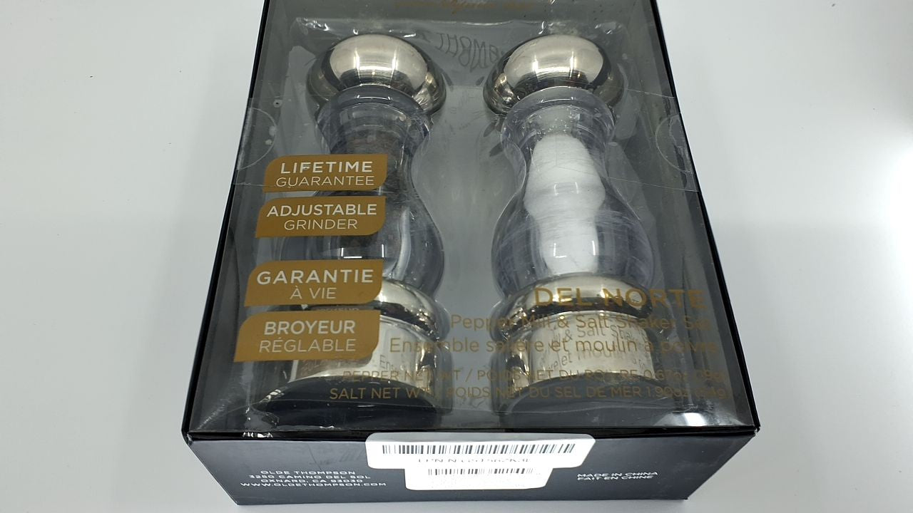 Olde Thompson Del Norte Peppermill and Salt Shaker Set