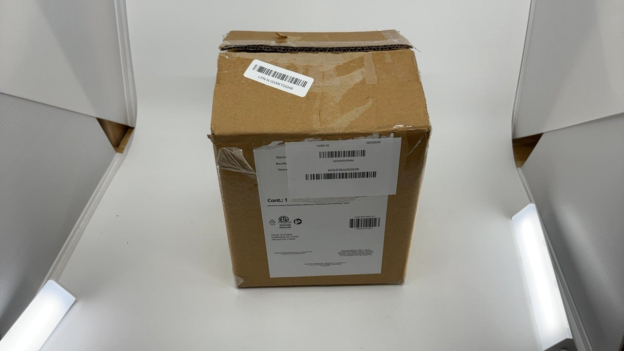 1.1Qt Electric Kettle, Stainless Steel, Auto Shut-Off, 1500W, Black & Silver