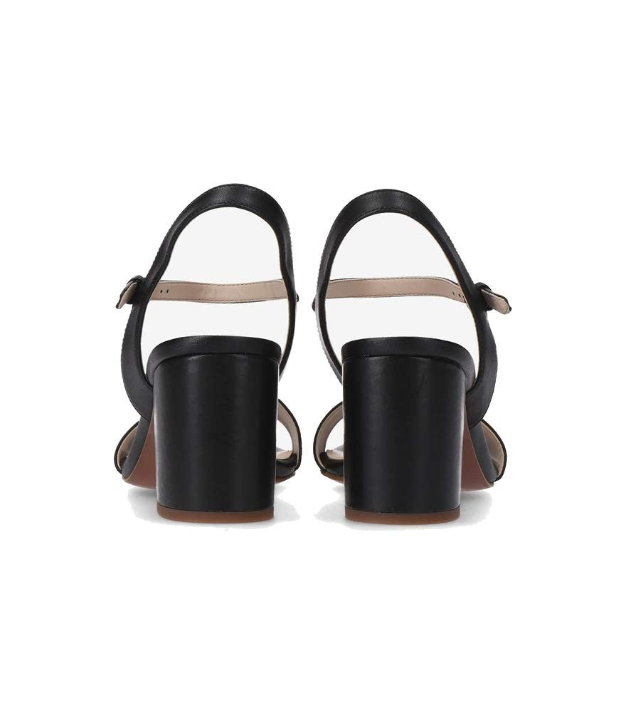 Cole Haan womens JOSIE BLOCK HEEL SANDAL (65MM),Black Leather,8.5 M US