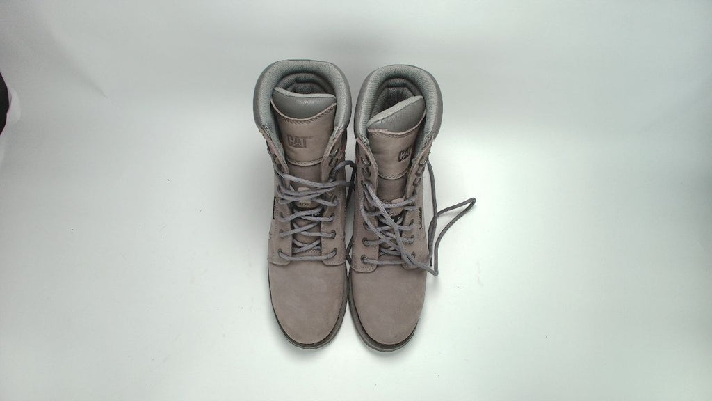 Cat Footwear Women's Echo Waterproof Steel Toe Work Boot, Frost Grey, 9W