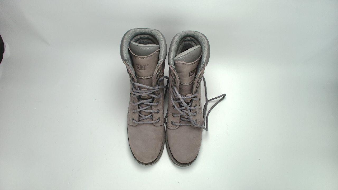 Cat Footwear Women's Echo Waterproof Steel Toe Work Boot, Frost Grey, 9W