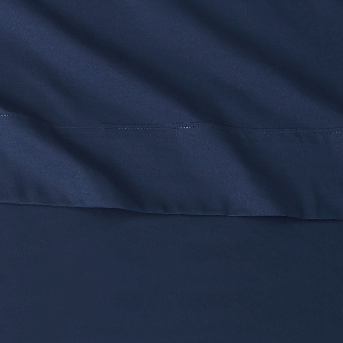4 Piece Navy Blue Microfiber Bed Sheets Set Full 14in Deep Pockets
