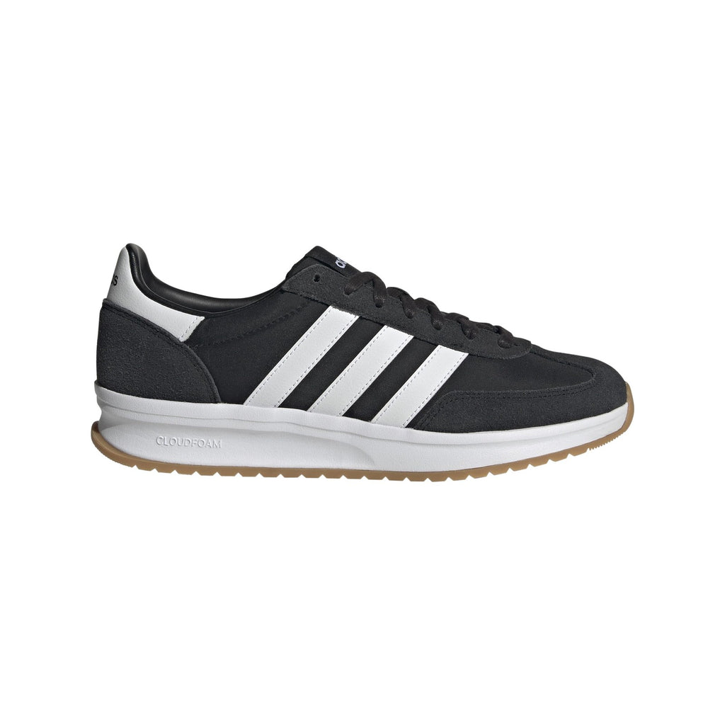 adidas Men's Run 72 Sneaker, Black/White/White, 10