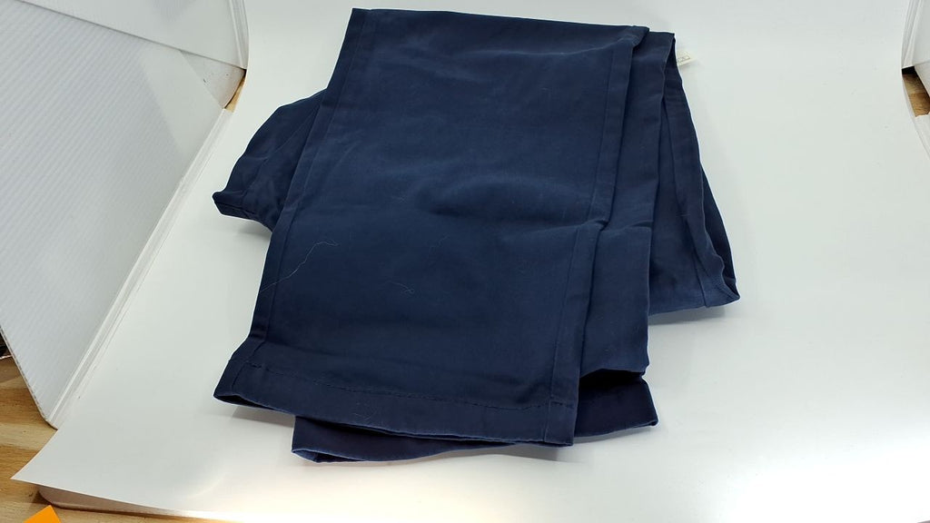 Mens Straight-Fit Casual Stretch Chino Pants, Dark Navy, 40W x 29L