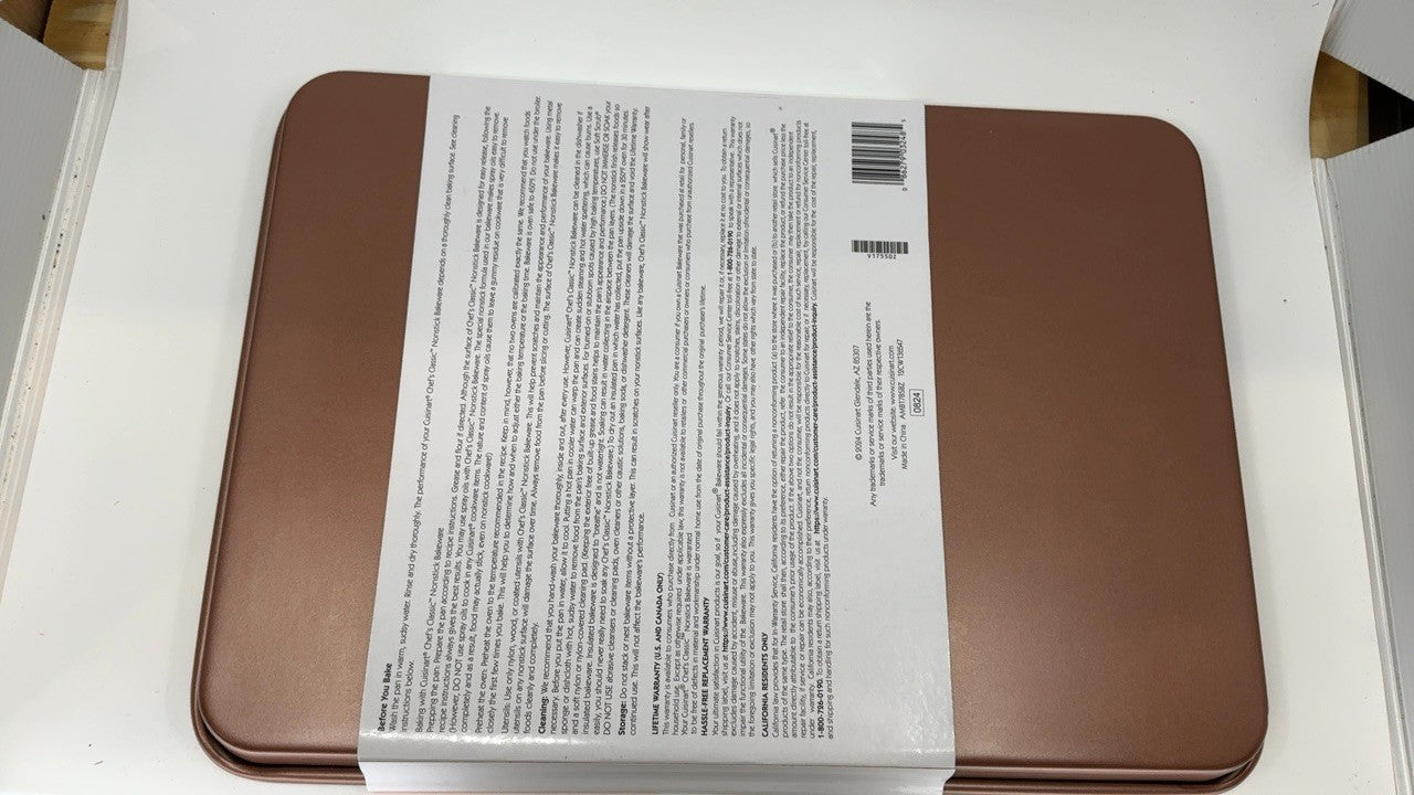 Cuisinart Baking Sheet, 17 Inch Sheet Pan for Baking, Bronze, AMB-17BSBZ