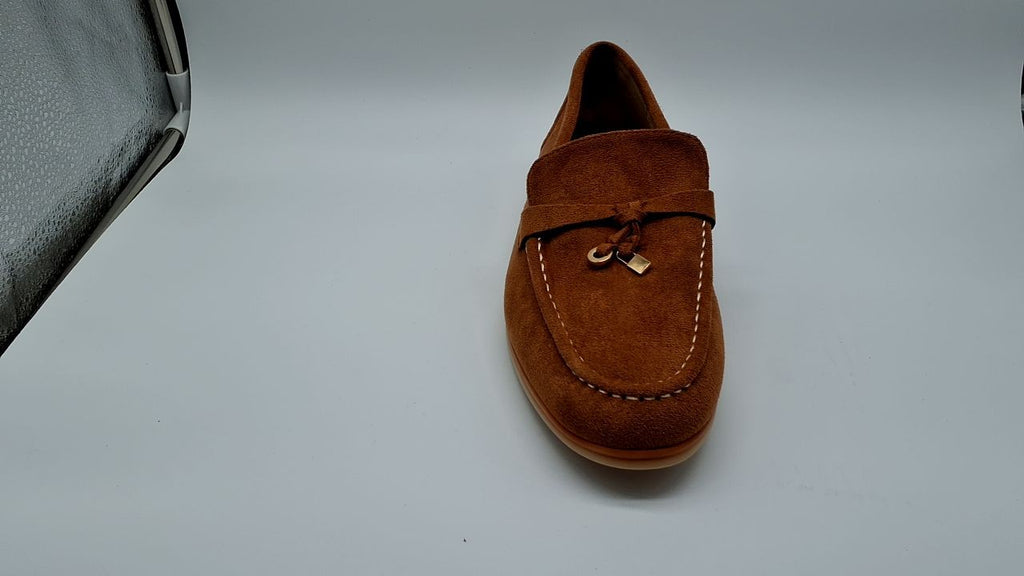 Size 8 Brown Slip On Loafers for Women - Casual & Comfortable,  9-9.5