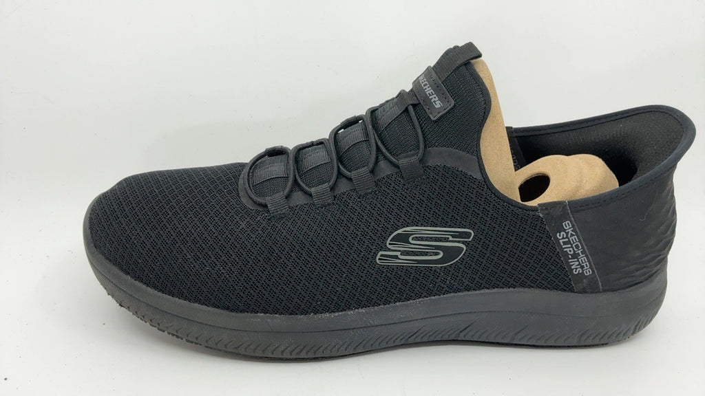 Skechers Men's Summits Colsin Sr Hands Free Slip-Ins Sneaker, Black, 14 Wide
