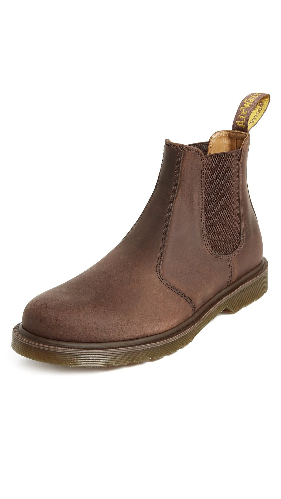 Dr. Martens 2976 Chelsea Boot, Dark Brown Crazy Horse, Unisex Size 6W/5M