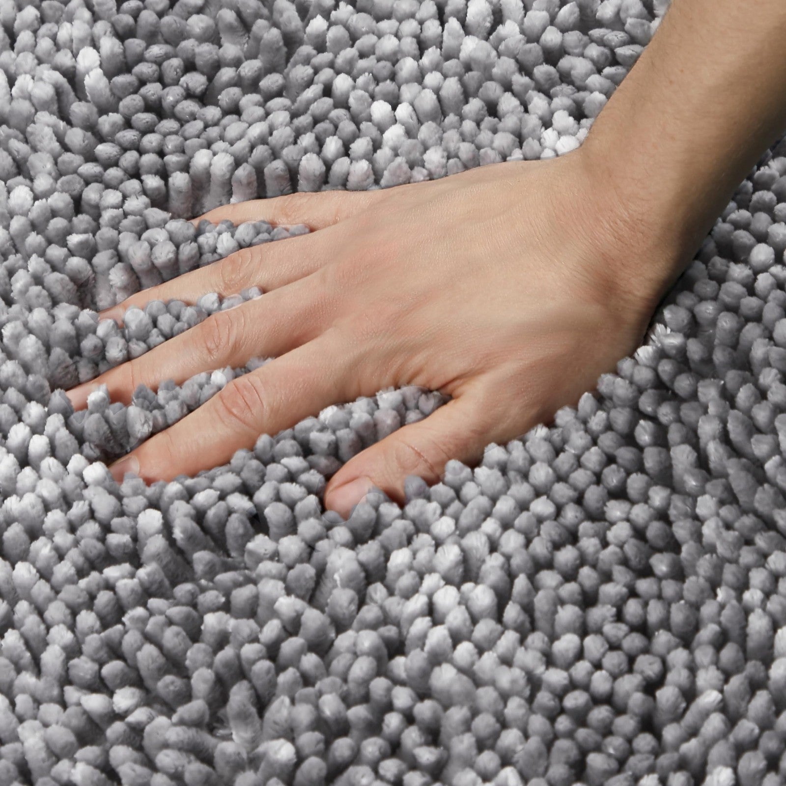 Machine Washable Toilet Lid Cover 18.5"x19.6" Blush Chenille