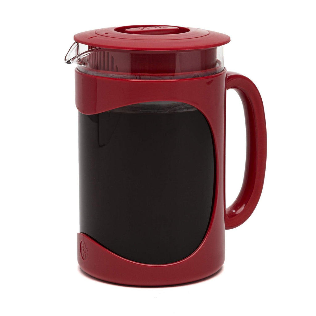 Primula Burke 6-Cup Cold Brew Coffee Maker, Red, 1.6 Qt, Dishwasher Safe
