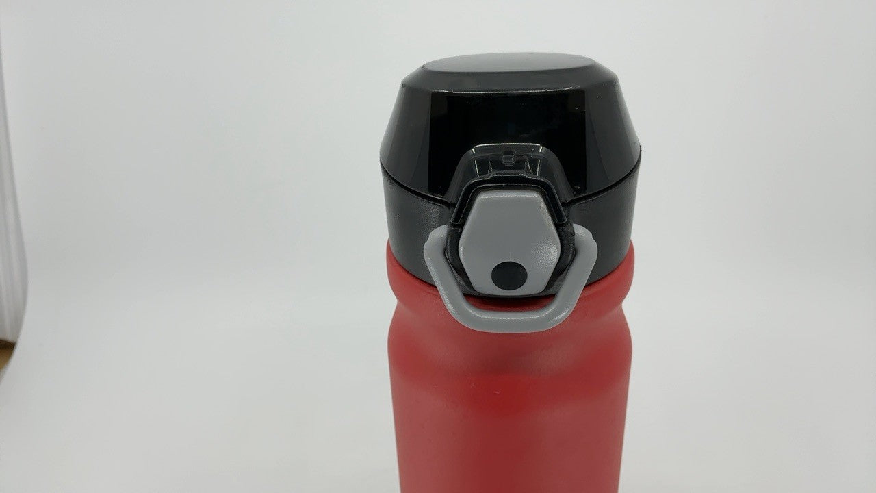 18oz Insulated Stainless Steel Water Bottle w/ Straw, Red