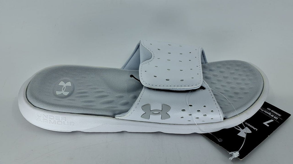 Under Armour Women's Sandals, White, 7,