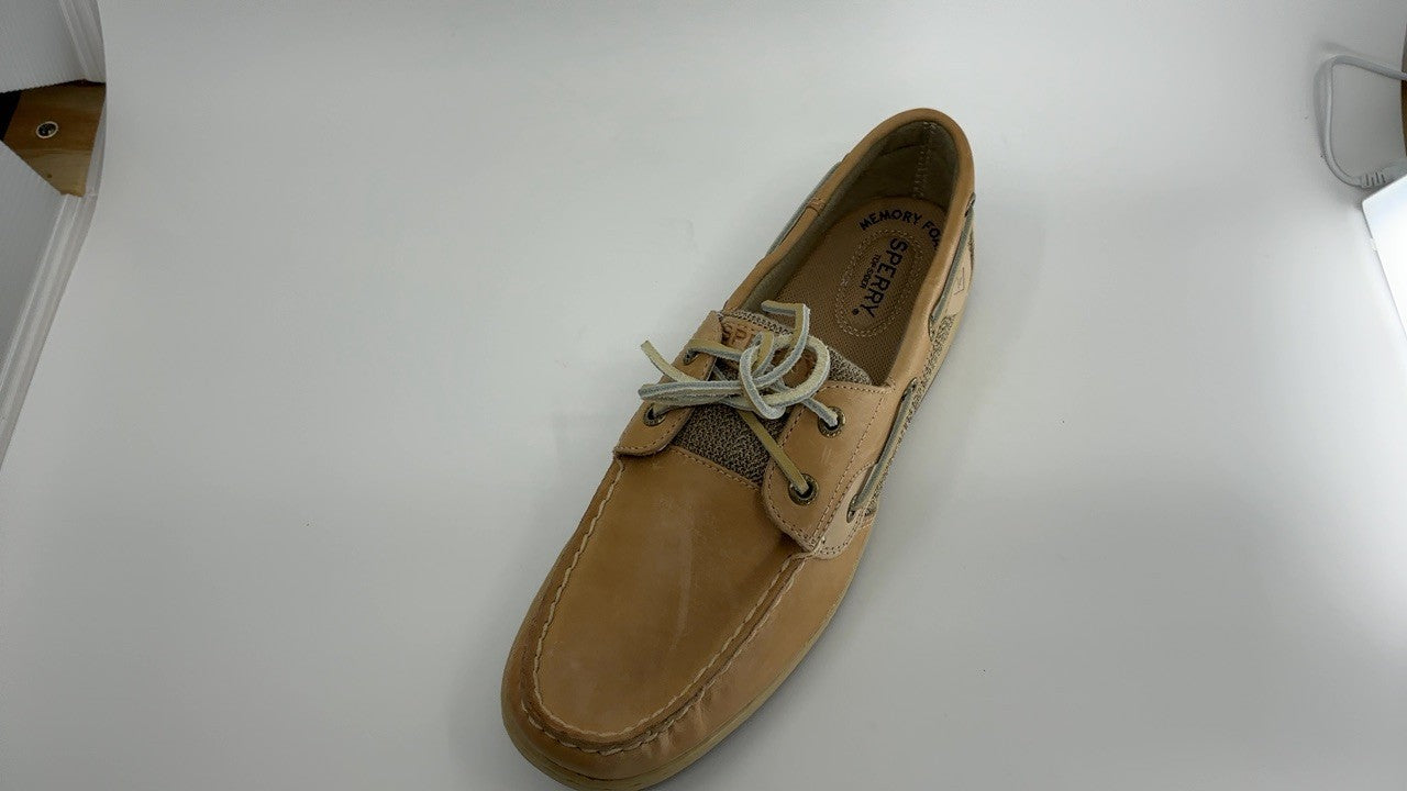 Sperry Top-Sider Women's Bluefish 2 Eye Boat Shoe,Linen/Oat,9.5 M