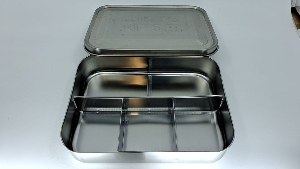 Stainless Steel Bento Box 5 Compartments for Kids & Adults