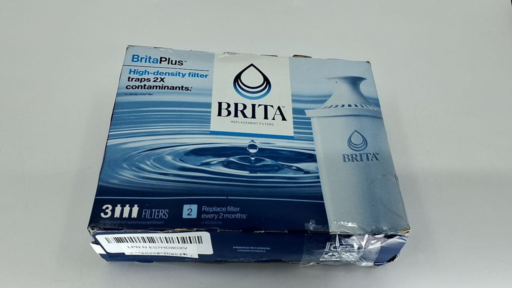 Brita Plus Replacement Filters 3 Pack, BPA-Free, 2X Contaminant Reduction