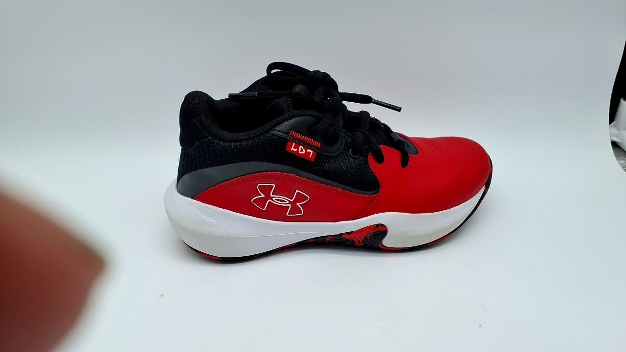 Under Armour Unisex Pre School Lockdown 7, (600) Red/Black/White, 2.5, US