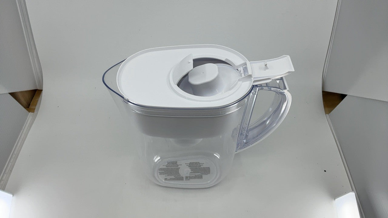 Brita Water Pitcher, 6-Cup, White, Removes Impurities, Includes Filter