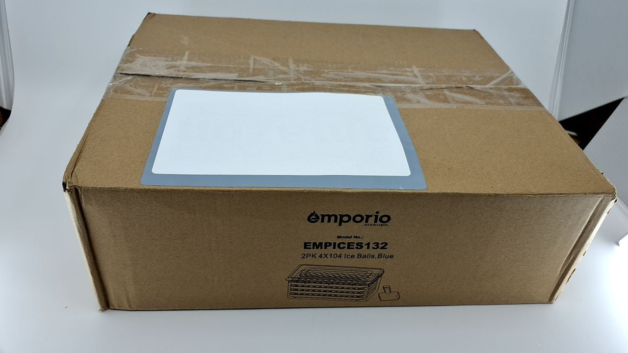 Blue Ice Ball Tray Set, 2 Trays, 832 Ice Balls, 0.60 In, Stackable