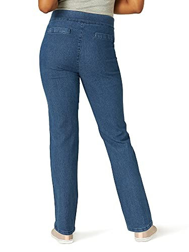 Chic Classic Collection Women's Easy-Fit Elastic-Waist Pant, Mid Shade, 16