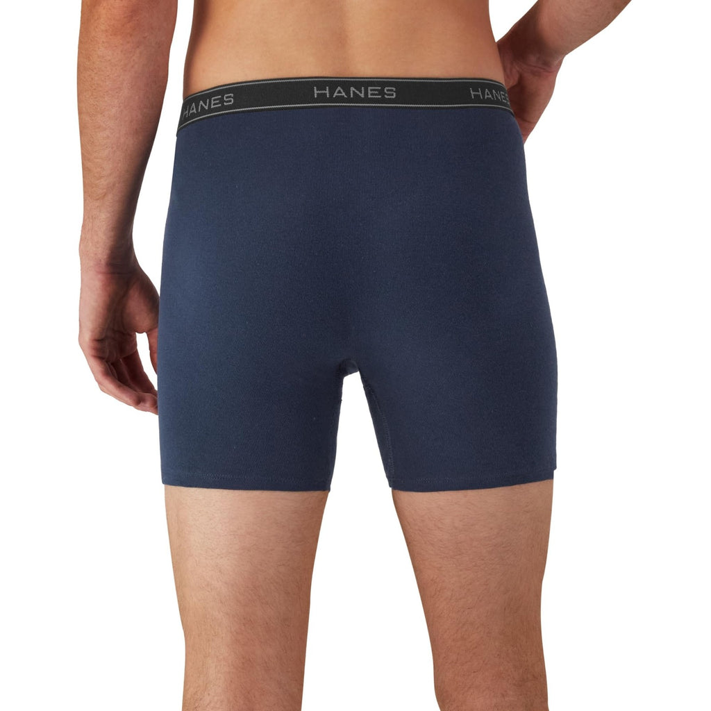 Men's Large Boxer Briefs 6 Pack Cotton Cool Dri Moisture-Wicking Assorted