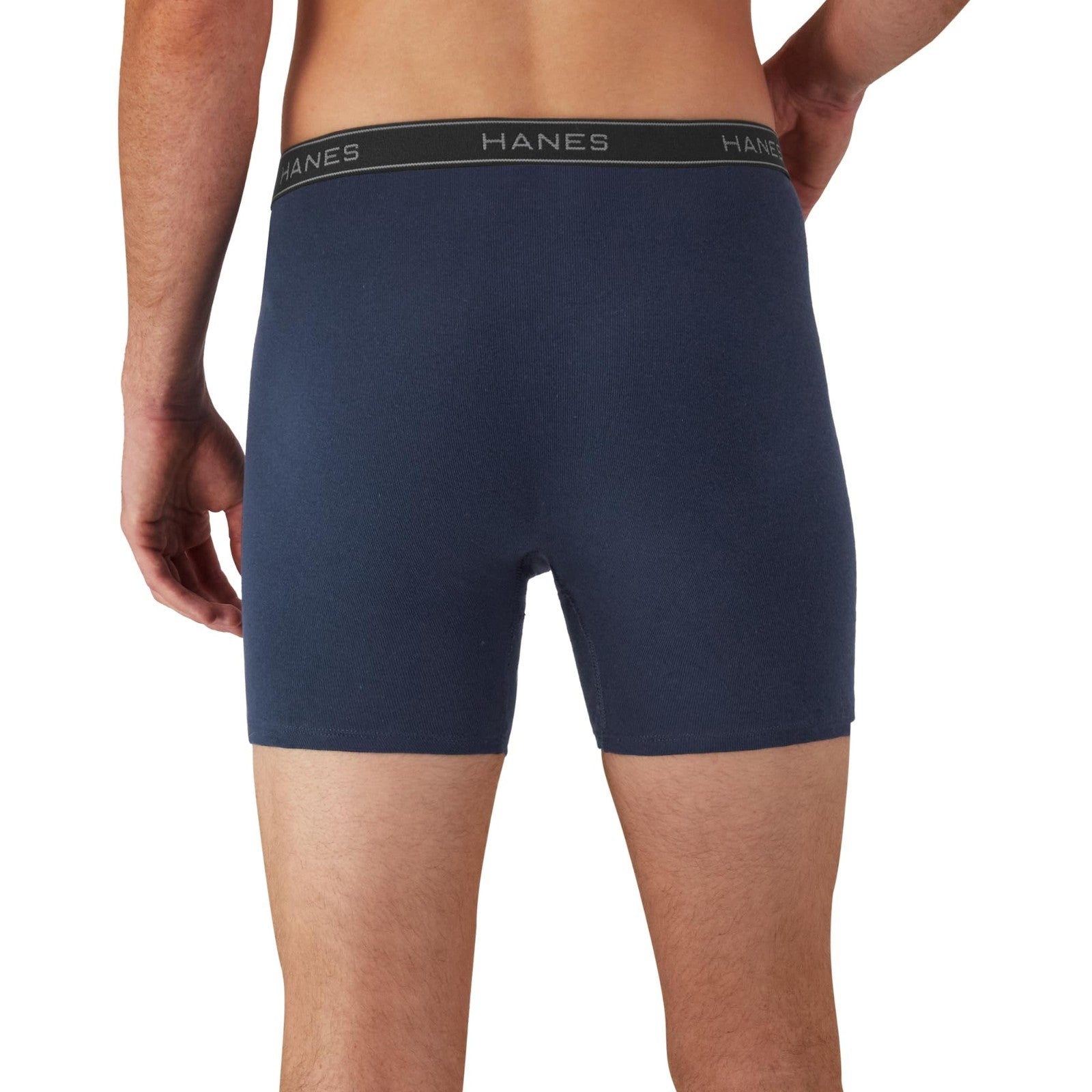 Men's Large Boxer Briefs 6 Pack Cotton Cool Dri Moisture-Wicking Assorted