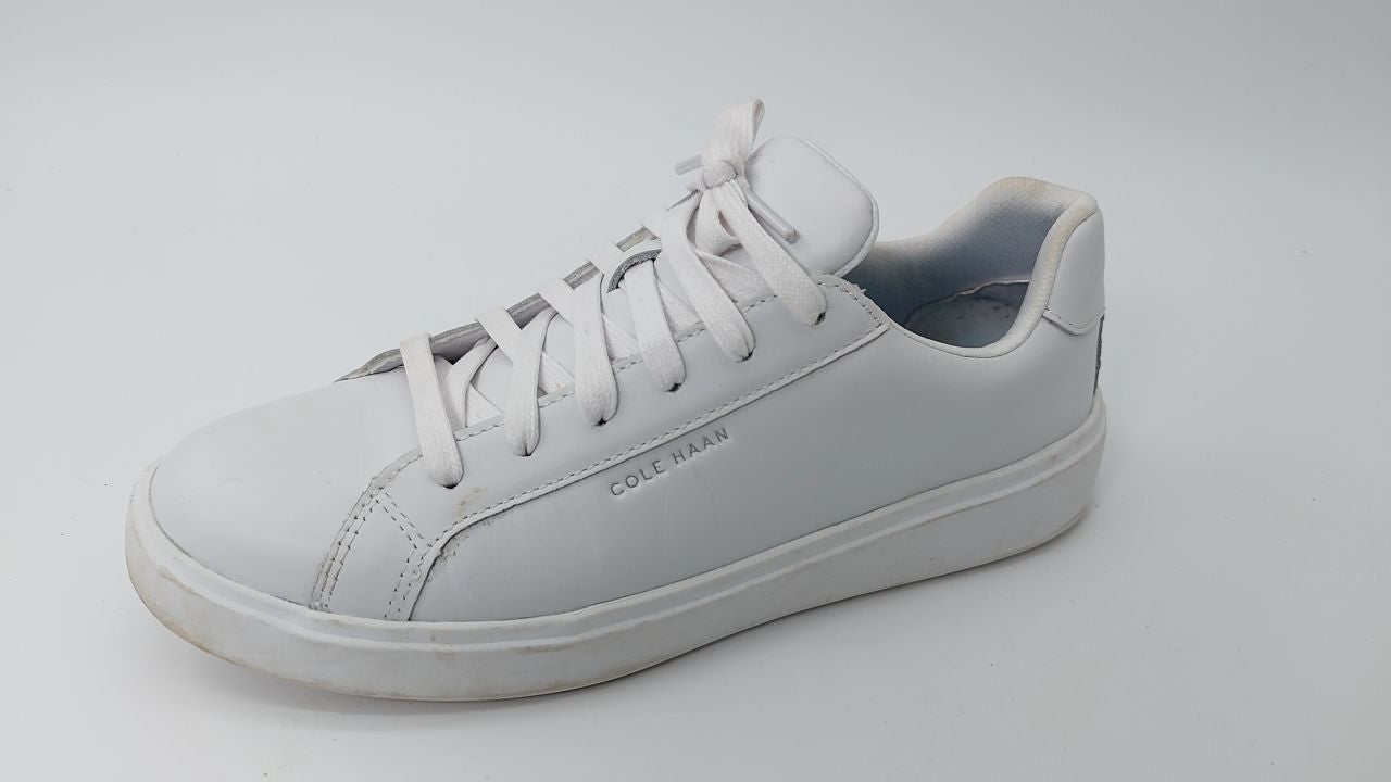 Cole Haan Women's Grand Crosscourt Daily Sneaker, White/CH Argento, 8 Wide