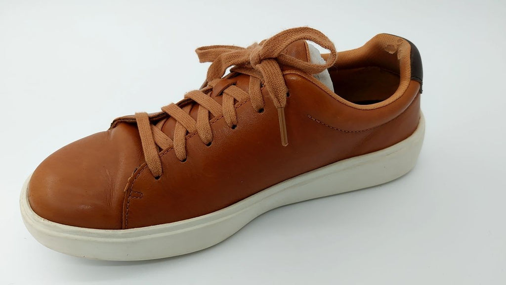 Cole Haan Men's Grand Crosscourt Sneaker, British Tan/Egret, Size 7.5