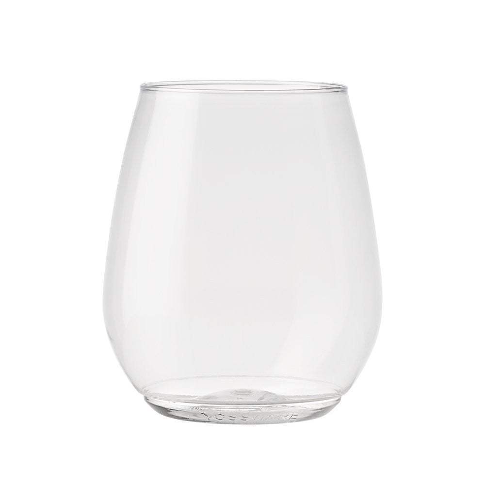 TOSSWARE 18oz Vino XL Set of 12 Unbreakable Plastic Wine Glasses