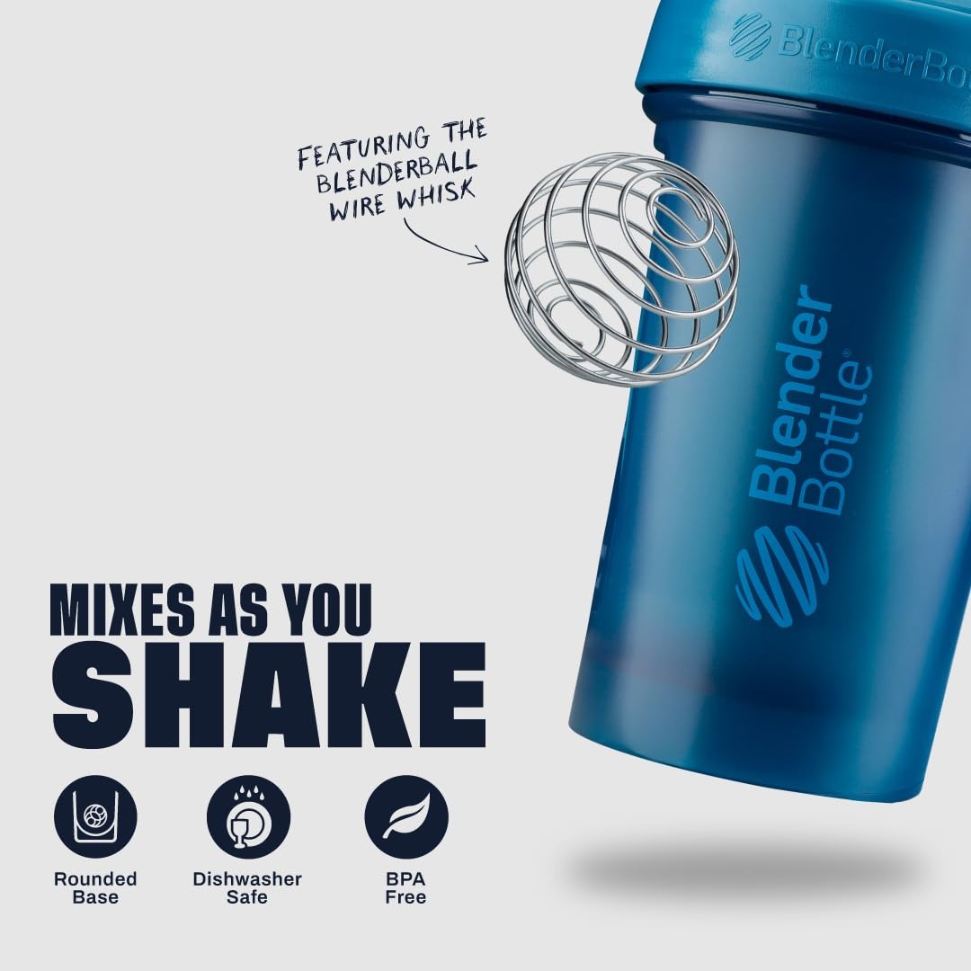BlenderBottle Classic V2 Shaker Bottle 20-Oz for Protein Shakes