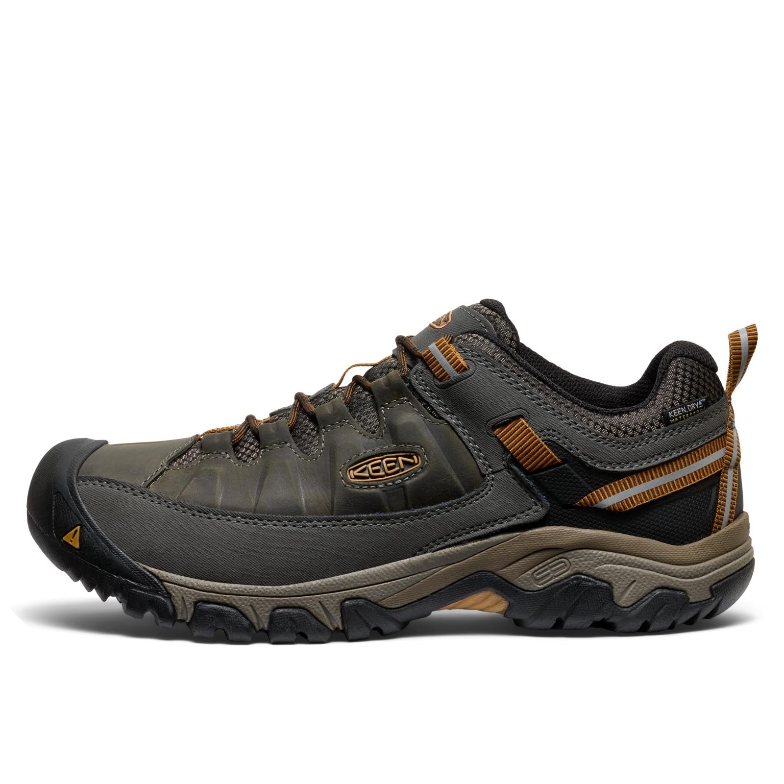 KEEN Men's Targhee 3 Low Hiking Shoes 10.5 Black Olive/Golden Brown