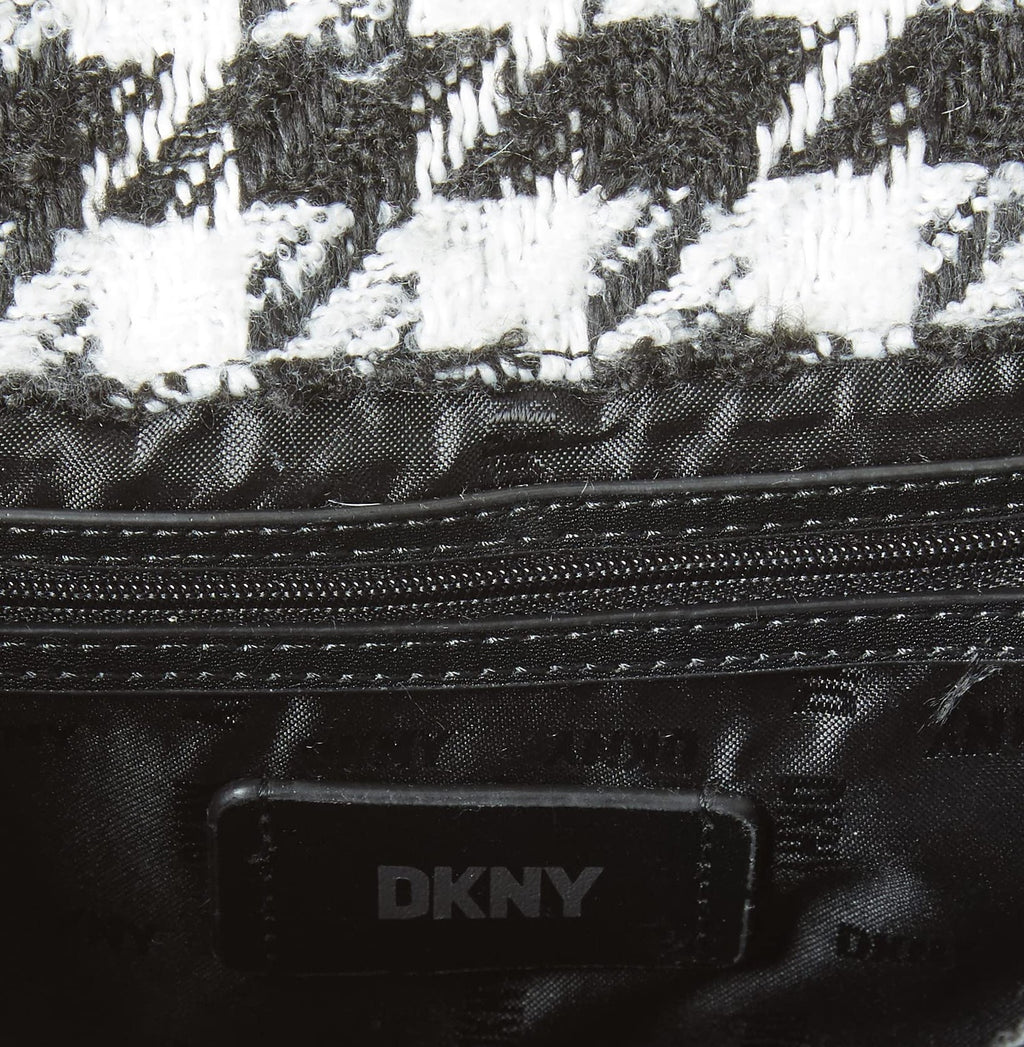 DKNY Magnolia Shoulder Bag, Black/White Houndstooth