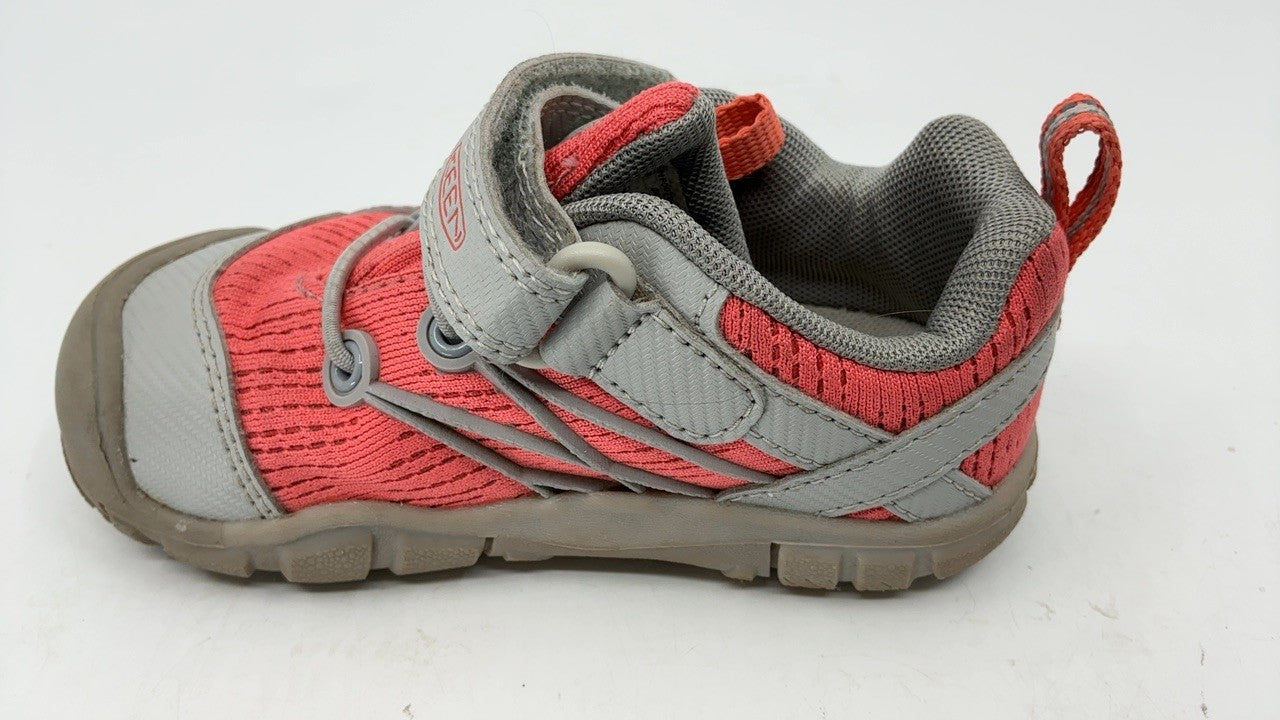 KEEN unisex-child Chandler CNX Comfortable Sneakers, Drizzle/Dubarry, 7 Toddler