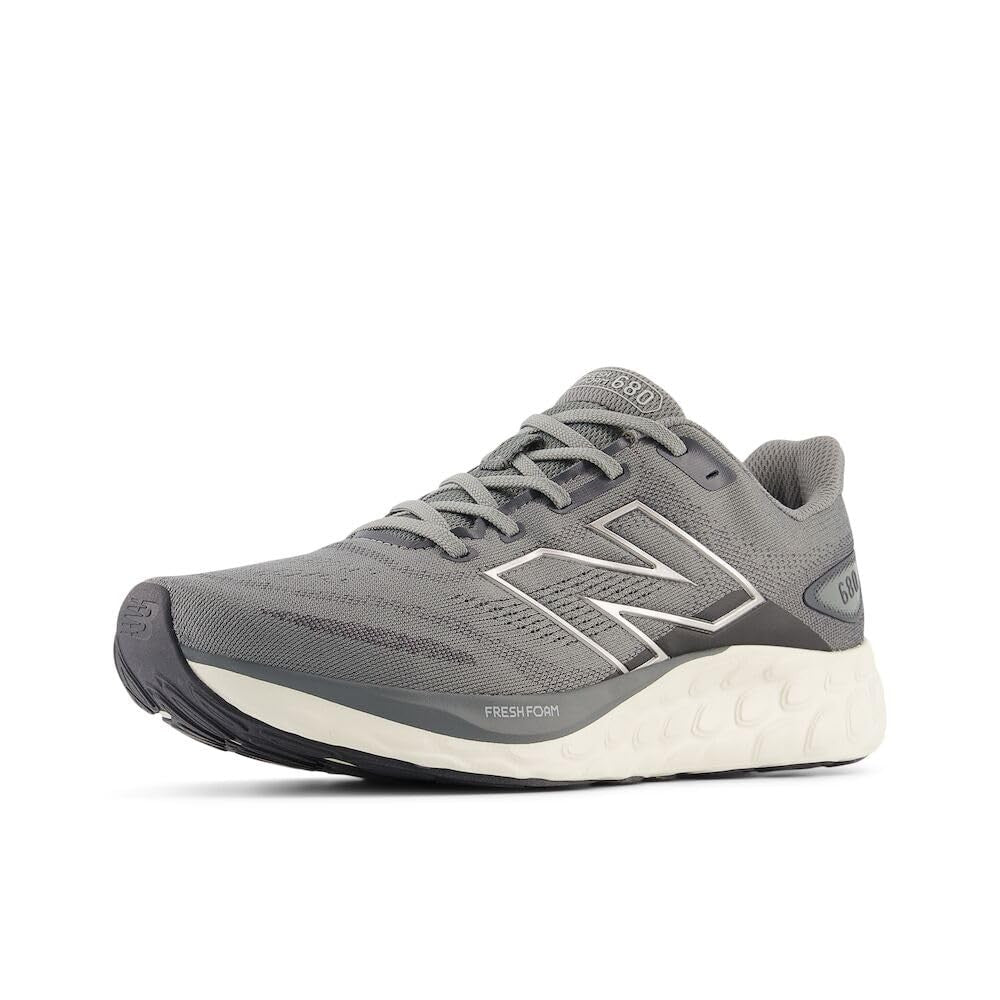 Men's New Balance Fresh Foam 680 V8 Running Shoe, 16 X-Wide, Grey/Black