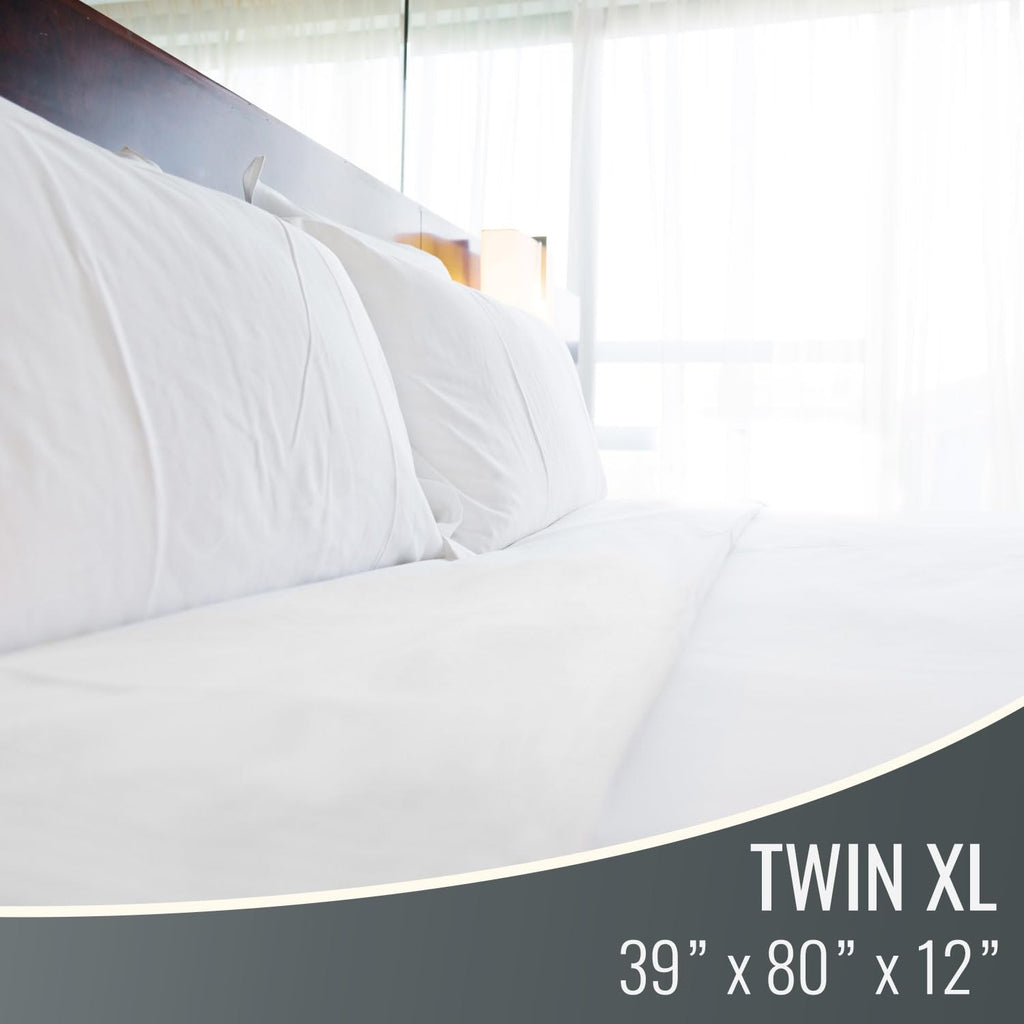 Durable Twin XL Zippered Mattress Cover, Waterproof for College Dorms