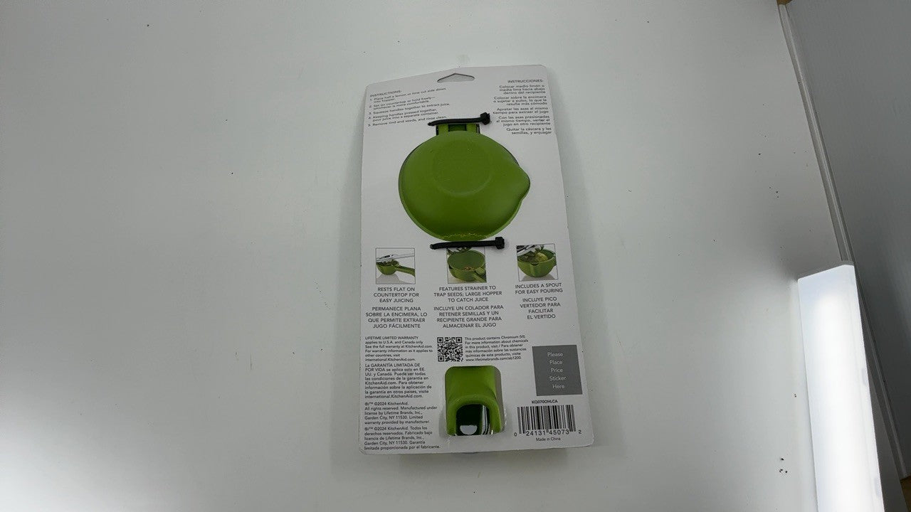 KitchenAid Citrus Juice Press Squeezer 8 In w/ Seed Catcher & Pour Spout