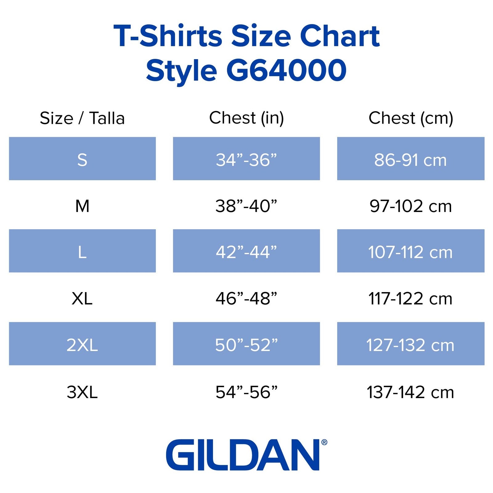 2-Pack Gildan G64000 Softstyle Cotton T-Shirts, Large, Heather Royal