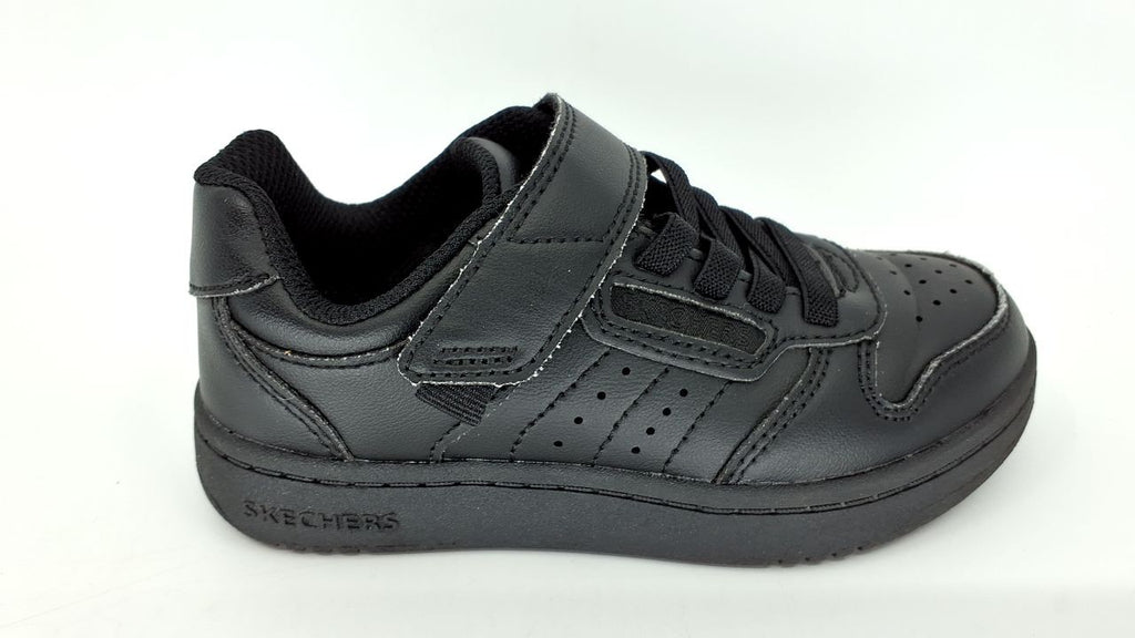 Skechers Kids Boy's Quick Street Sneaker, Black/Black, 10.5 Little Kid