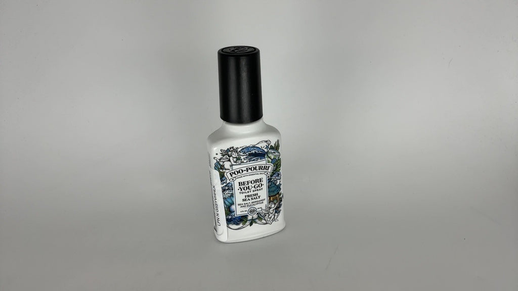 Poo-Pourri Fresh Sea Salt Toilet Spray 4 Fl Oz, Plant-Based Deodorizer