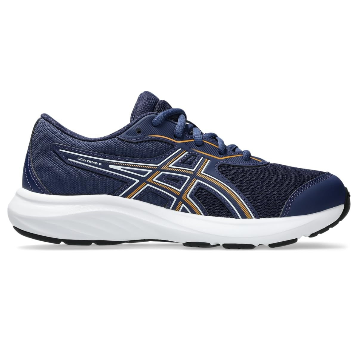 ASICS Kid's Contend 9 Grade School Running Shoes,  5.5, Indigo Blue/White