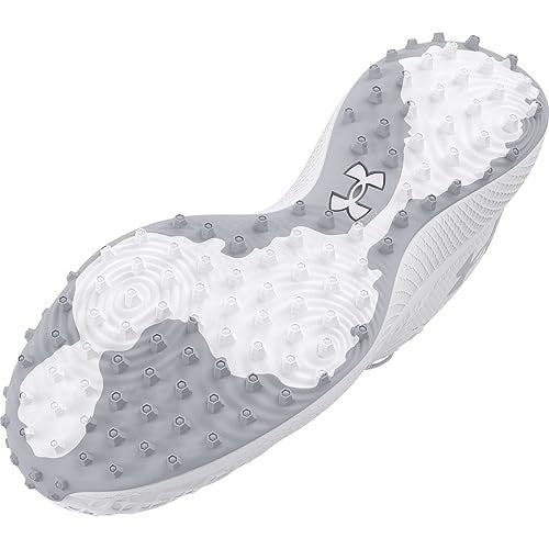 Under Armour Women's Glyde 2.0 Turf, (100) White/White/Metallic Silver, 9, US