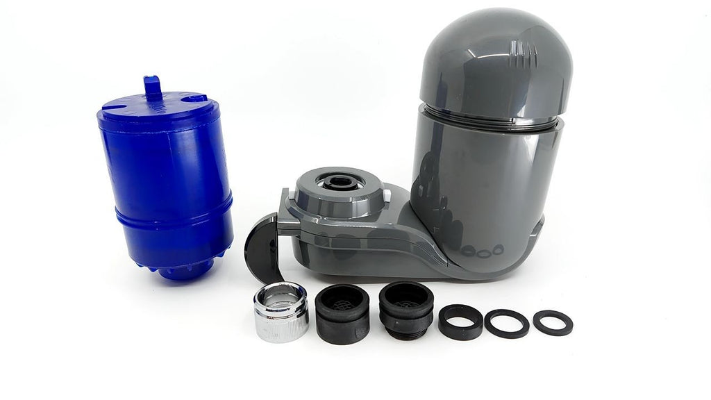PUR Plus Vertical Faucet Mount Filter, Grey, 100 Gallons, Easy Install