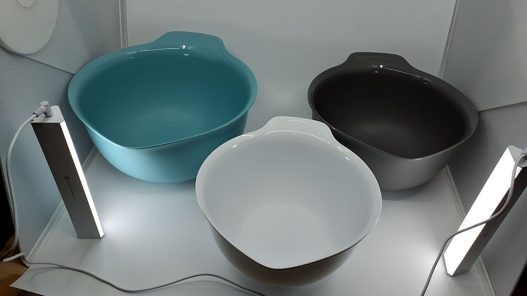 KitchenAid Mixing Bowls Set of 3, Easy Pour Spouts, Aqua Sky, Dishwasher Safe