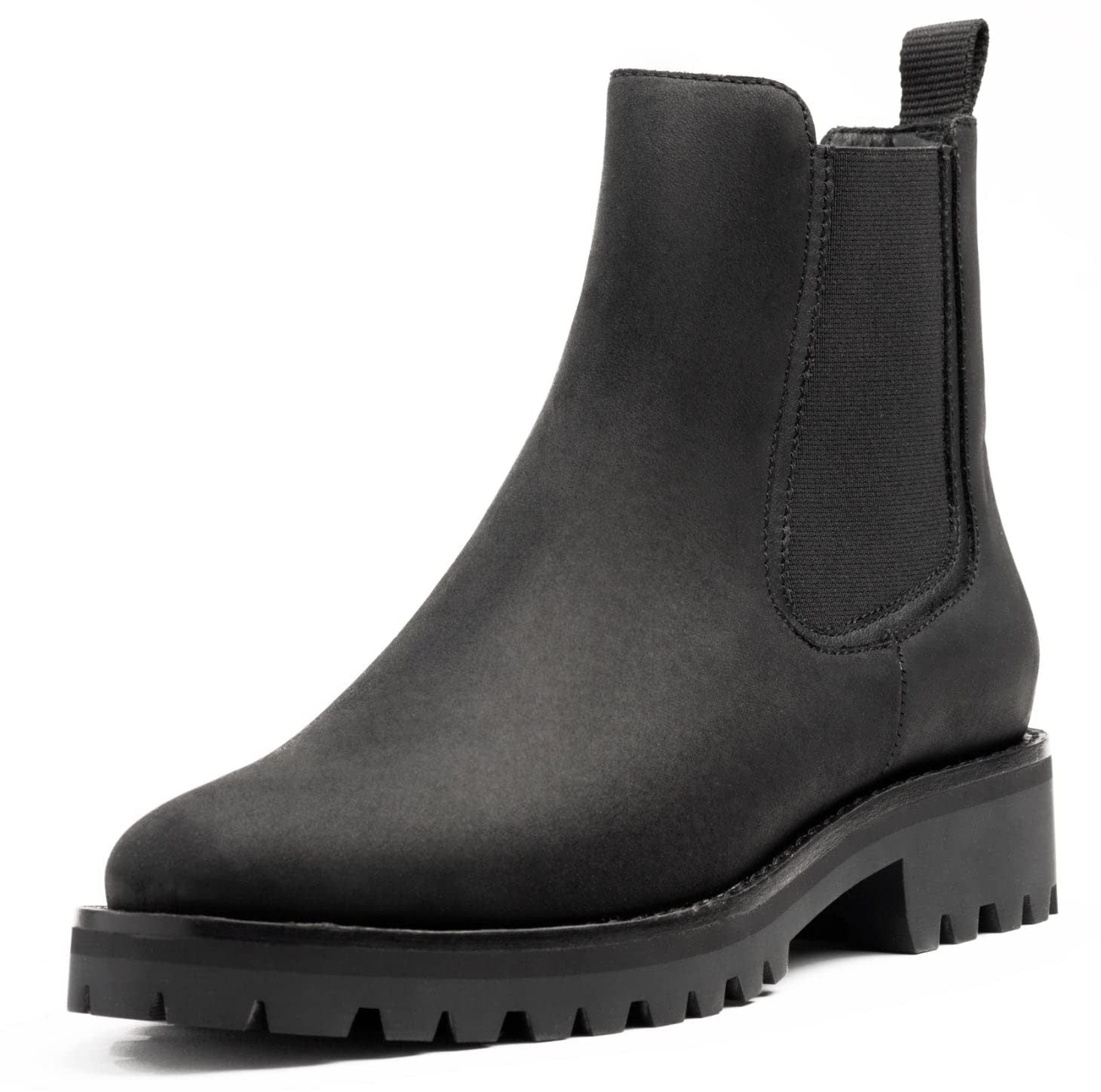 Legend Rugged Chelsea Boots, Black Matte, Women's Size 9