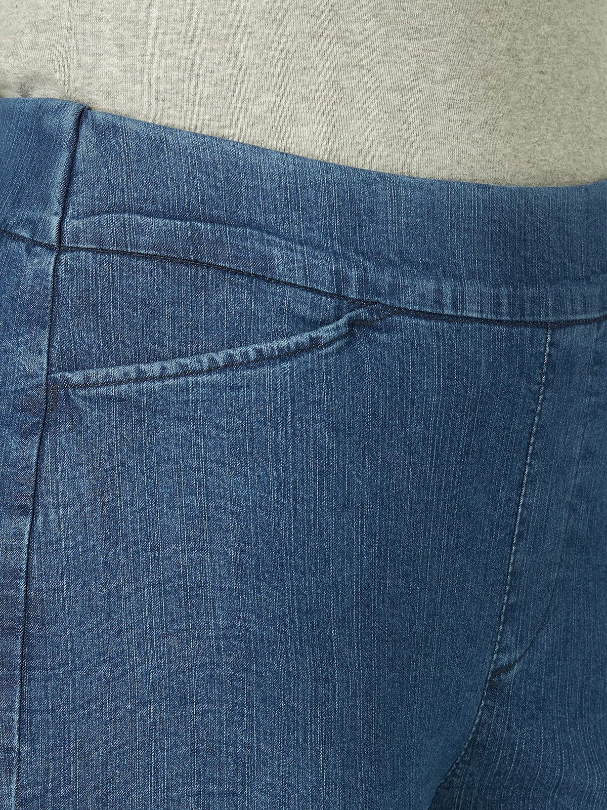 Chic Classic Collection Women's Easy-Fit Elastic-Waist Pant, Mid Shade, 16