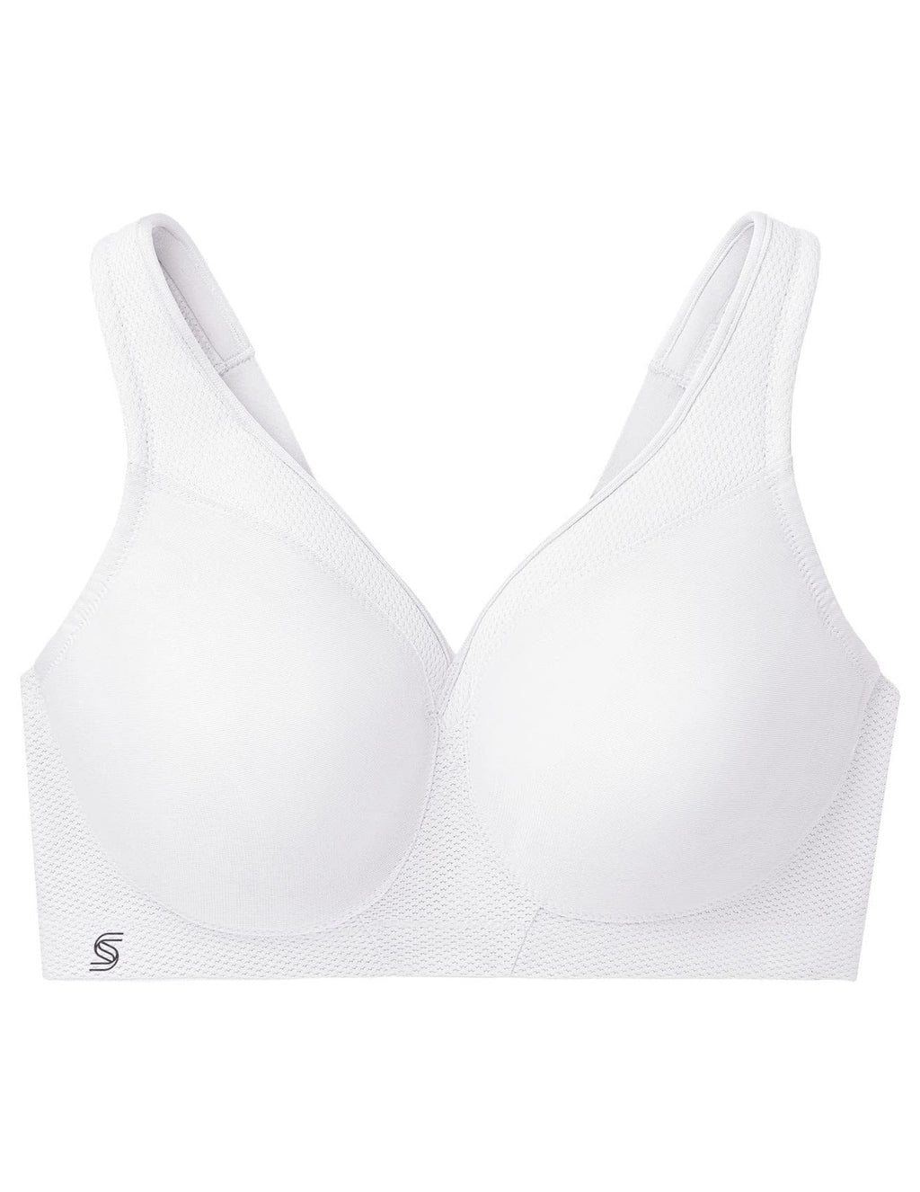 Glamorise Plus Size MagicLift Seamless Sports Bra 34F White #1006